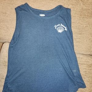 Old Navy Blue Casual Tank Top